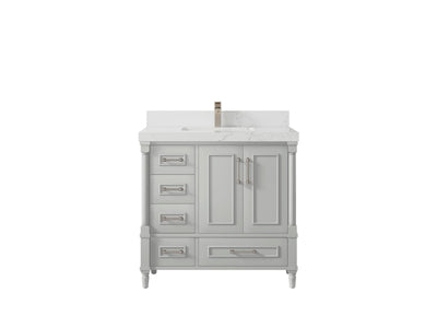 Aberdeen 36 in. W x 22 in. D Center Sink Bathroom Vanity - Willow Bath and Vanity