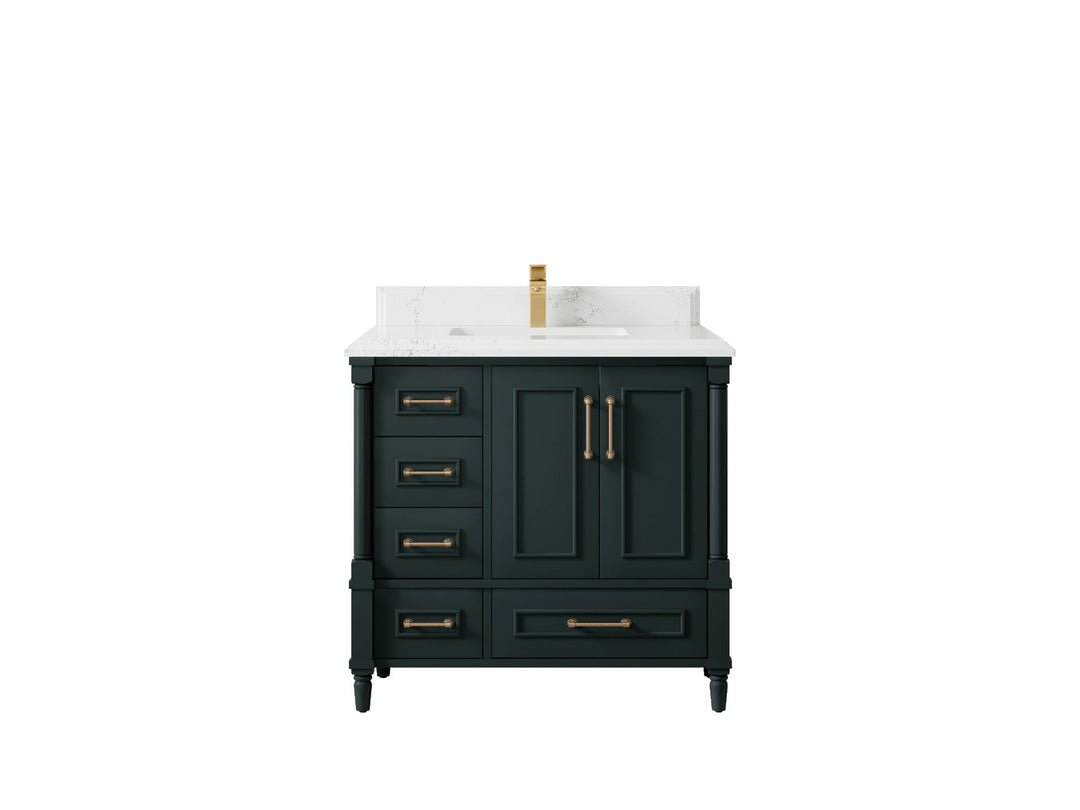 Aberdeen 36 in. W x 22 in. D Center Sink Bathroom Vanity - Willow Bath and Vanity