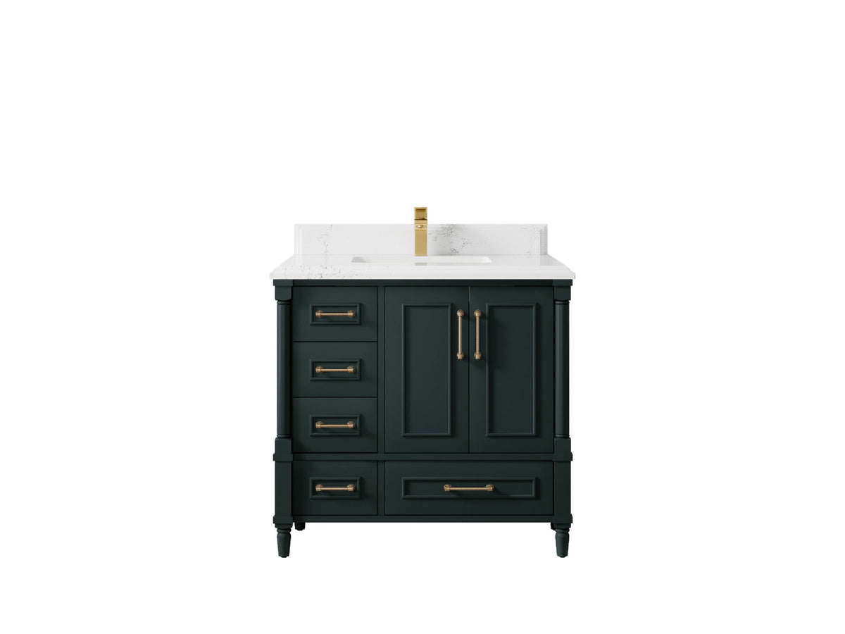 Aberdeen 36 in. W x 22 in. D Center Sink Bathroom Vanity - Willow Bath and Vanity