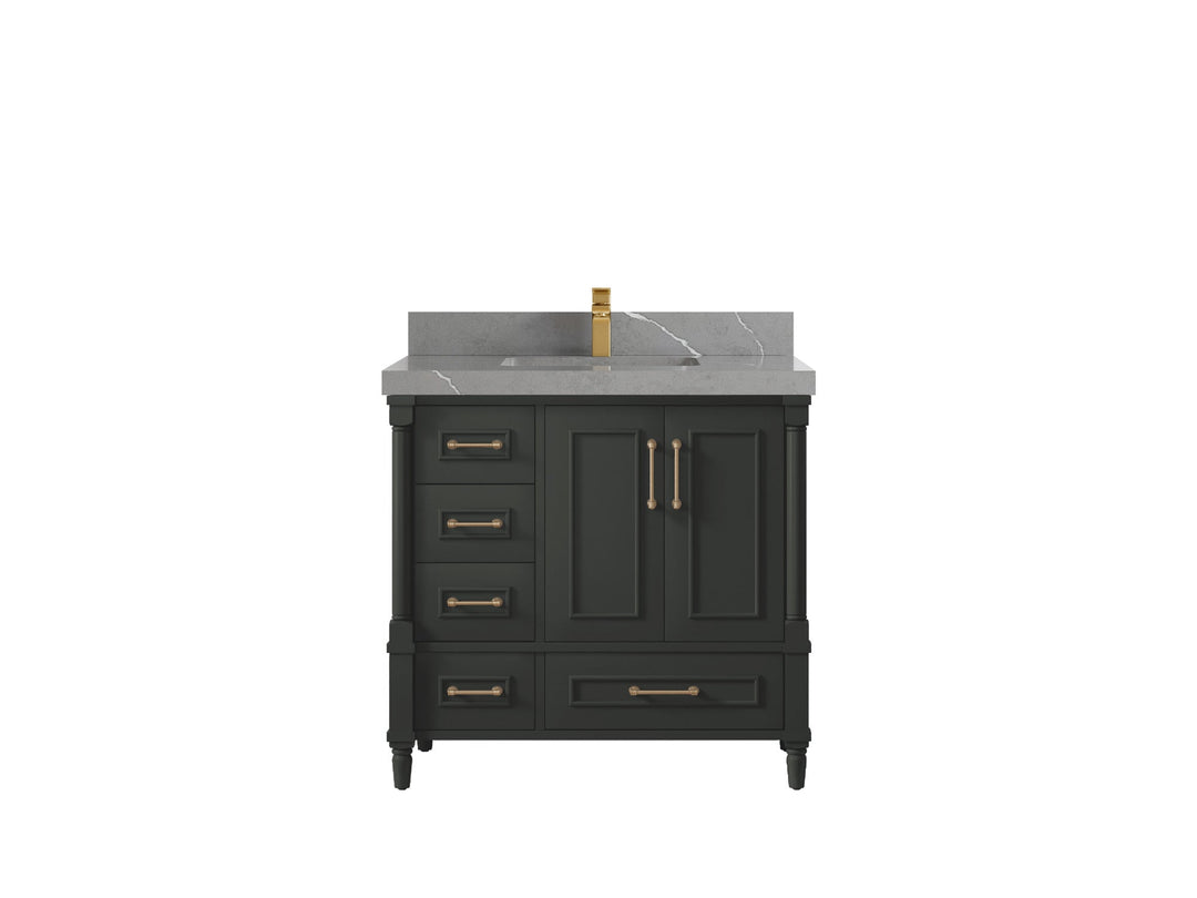 Aberdeen 36 in. W x 22 in. D Center Sink Bathroom Vanity - Willow Bath and Vanity