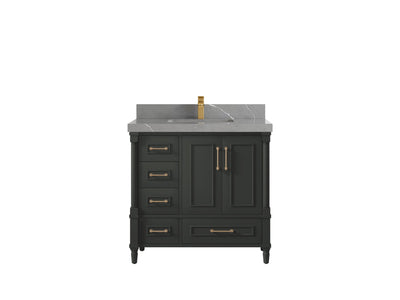 Aberdeen 36 in. W x 22 in. D Center Sink Bathroom Vanity - Willow Bath and Vanity