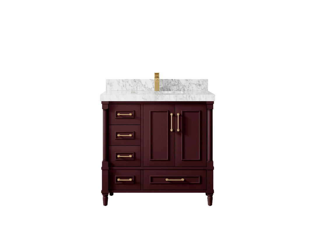 Aberdeen 36 in. W x 22 in. D Center Sink Bathroom Vanity - Willow Bath and Vanity