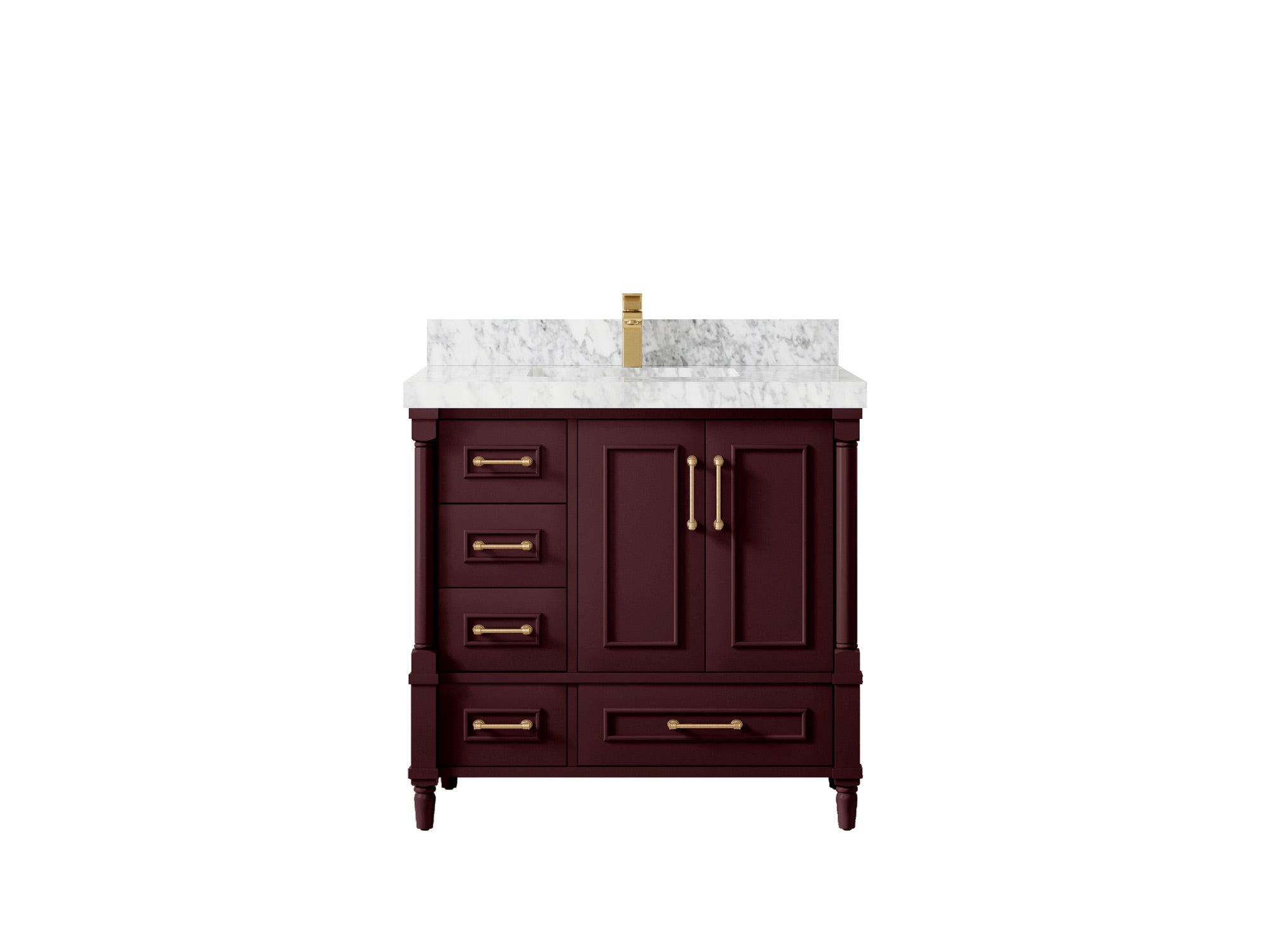 Aberdeen 36 in. W x 22 in. D Center Sink Bathroom Vanity - Willow Bath and Vanity