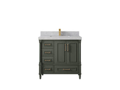 Aberdeen 36 in. W x 22 in. D Center Sink Bathroom Vanity - photo 30