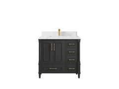 Aberdeen 36 in. W x 22 in. D Center Sink Bathroom Vanity - photo 30