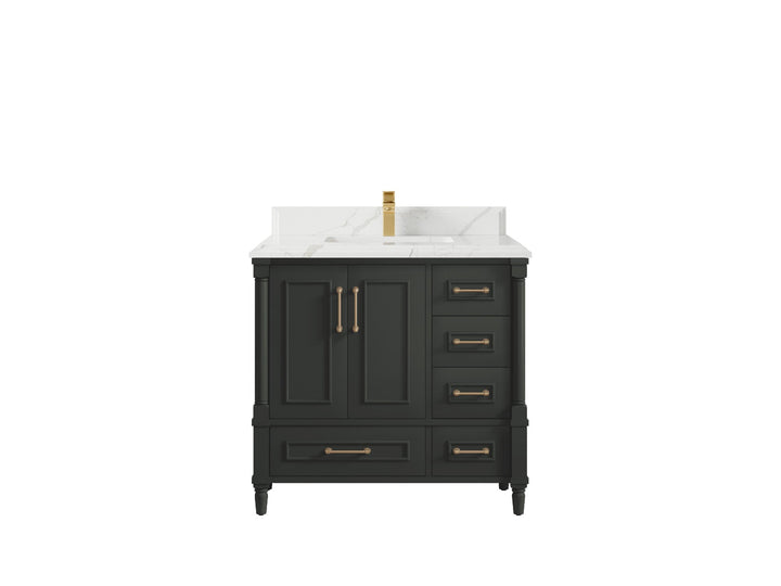 Aberdeen 36 in. W x 22 in. D Center Sink Bathroom Vanity - photo 30