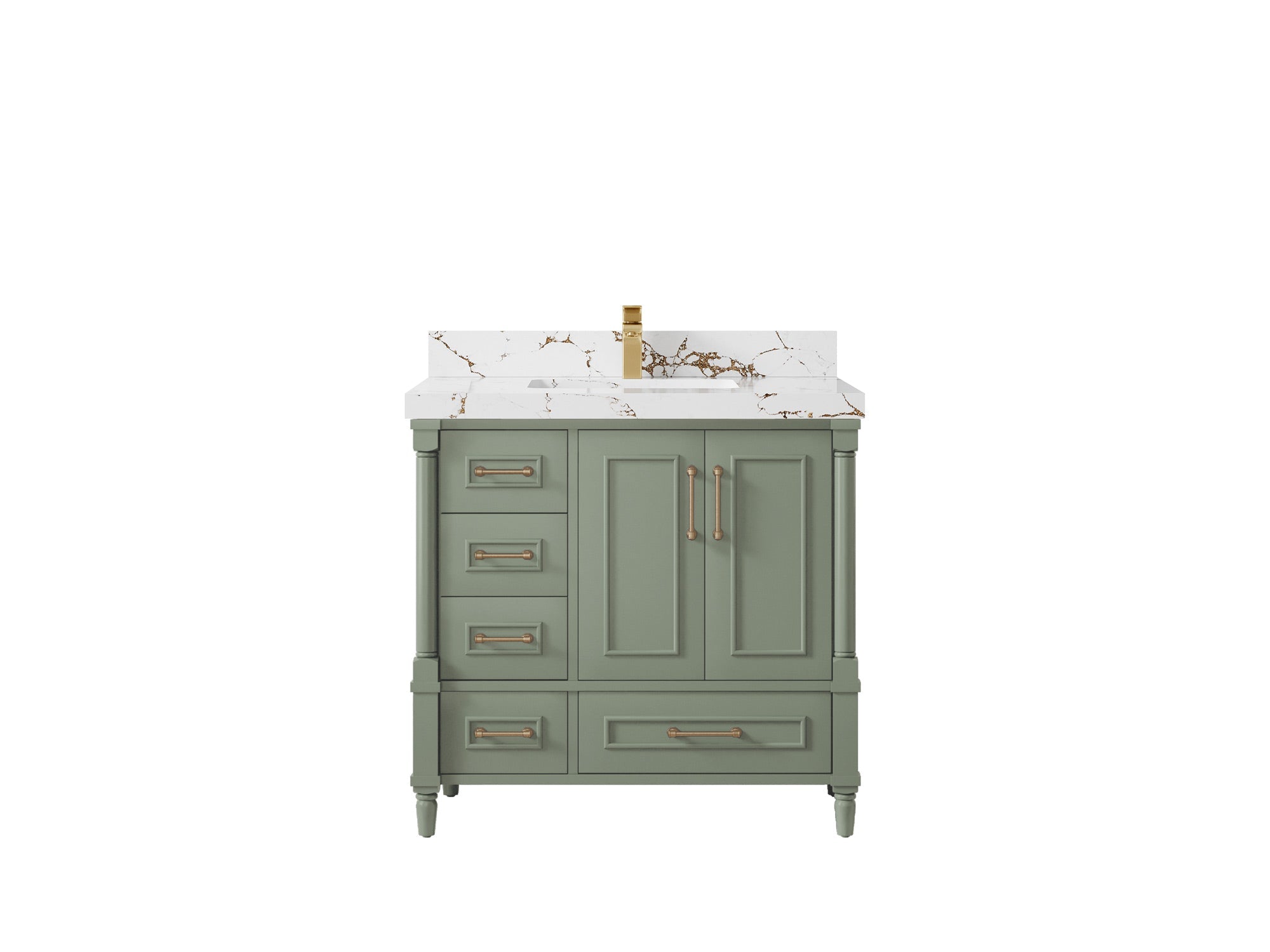 Aberdeen 36 in. W x 22 in. D Center Sink Bathroom Vanity - Willow Bath and Vanity