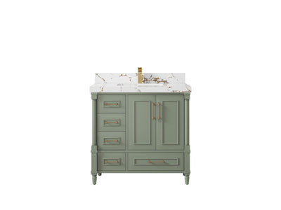 Aberdeen 36 in. W x 22 in. D Center Sink Bathroom Vanity - Willow Bath and Vanity