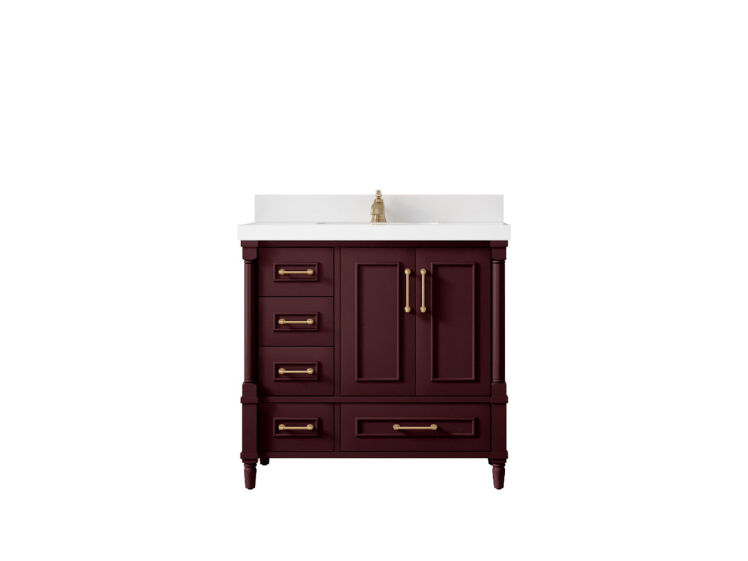 Aberdeen 36 in. W x 22 in. D Center Sink Bathroom Vanity - Willow Bath and Vanity