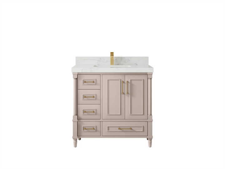 Aberdeen 36 in. W x 22 in. D Center Sink Bathroom Vanity - photo 19