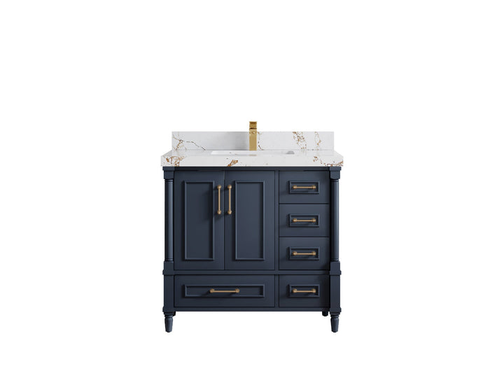 Aberdeen 36 in. W x 22 in. D Center Sink Bathroom Vanity - photo 33