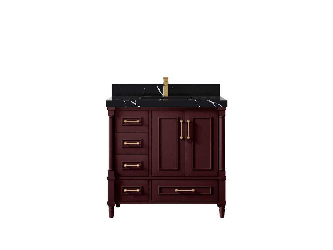 Aberdeen 36 in. W x 22 in. D Center Sink Bathroom Vanity - Willow Bath and Vanity