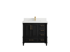Aberdeen 36 in. W x 22 in. D Center Sink Bathroom Vanity - photo 44