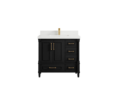 Aberdeen 36 in. W x 22 in. D Center Sink Bathroom Vanity - Willow Bath and Vanity