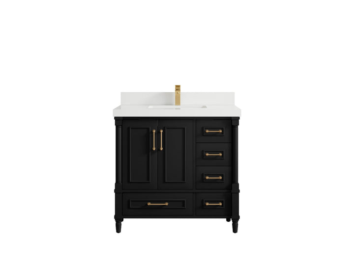 Aberdeen 36 in. W x 22 in. D Center Sink Bathroom Vanity - photo 44