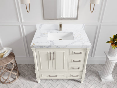 Aberdeen 36 in. W x 22 in. D Center Sink Bathroom Vanity - Willow Bath and Vanity