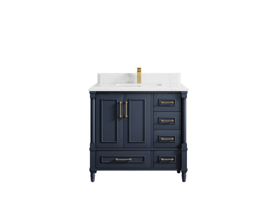 Aberdeen 36 in. W x 22 in. D Center Sink Bathroom Vanity - Willow Bath and Vanity