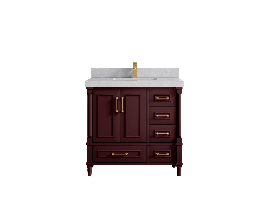 Aberdeen 36 in. W x 22 in. D Center Sink Bathroom Vanity - Willow Bath and Vanity