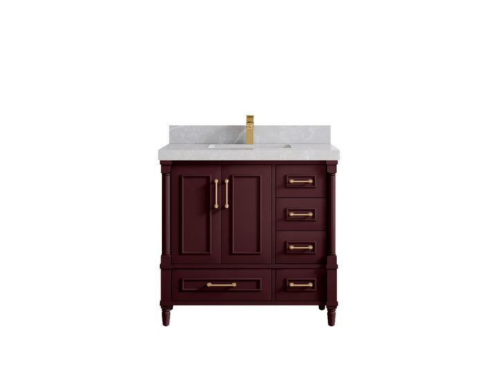 Aberdeen 36 in. W x 22 in. D Center Sink Bathroom Vanity - photo 32