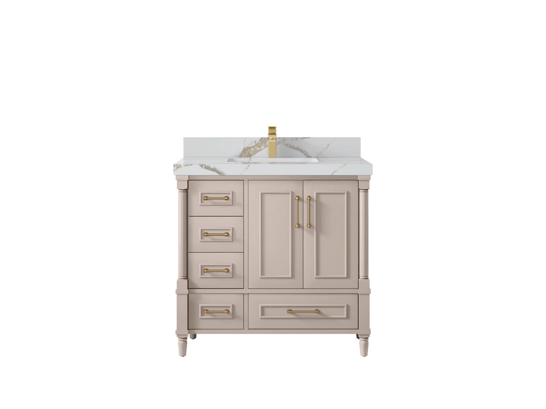 Aberdeen 36 in. W x 22 in. D Center Sink Bathroom Vanity - Willow Bath and Vanity