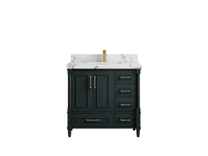 Aberdeen 36 in. W x 22 in. D Center Sink Bathroom Vanity - photo 32