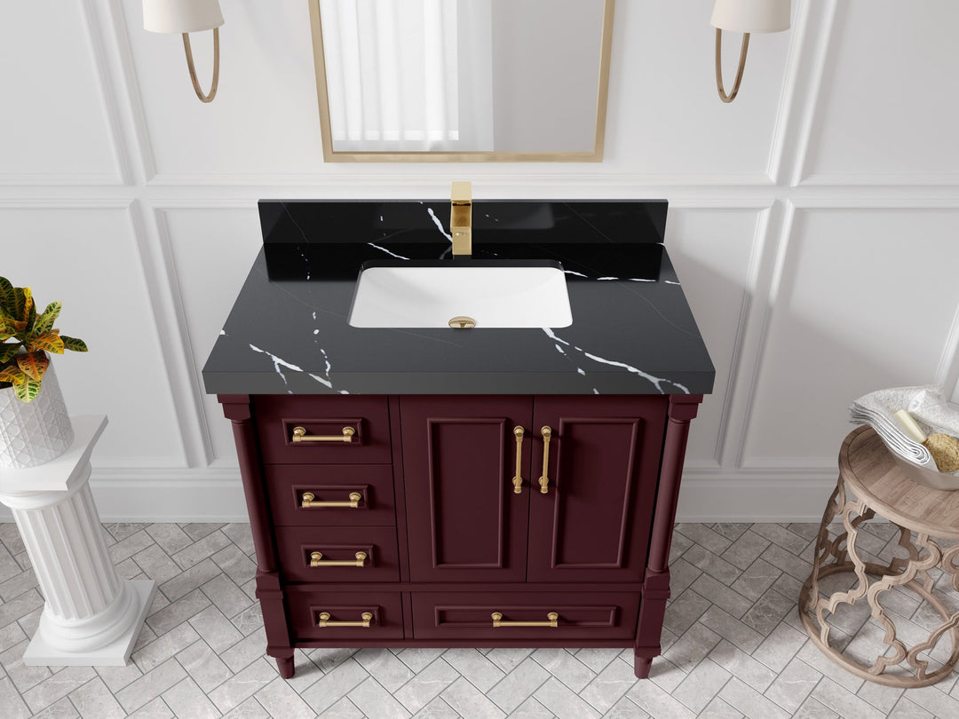 Aberdeen 36 in. W x 22 in. D Center Sink Bathroom Vanity - Willow Bath and Vanity