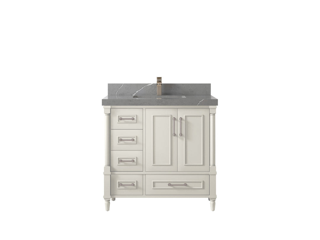 Aberdeen 36 in. W x 22 in. D Center Sink Bathroom Vanity - Willow Bath and Vanity