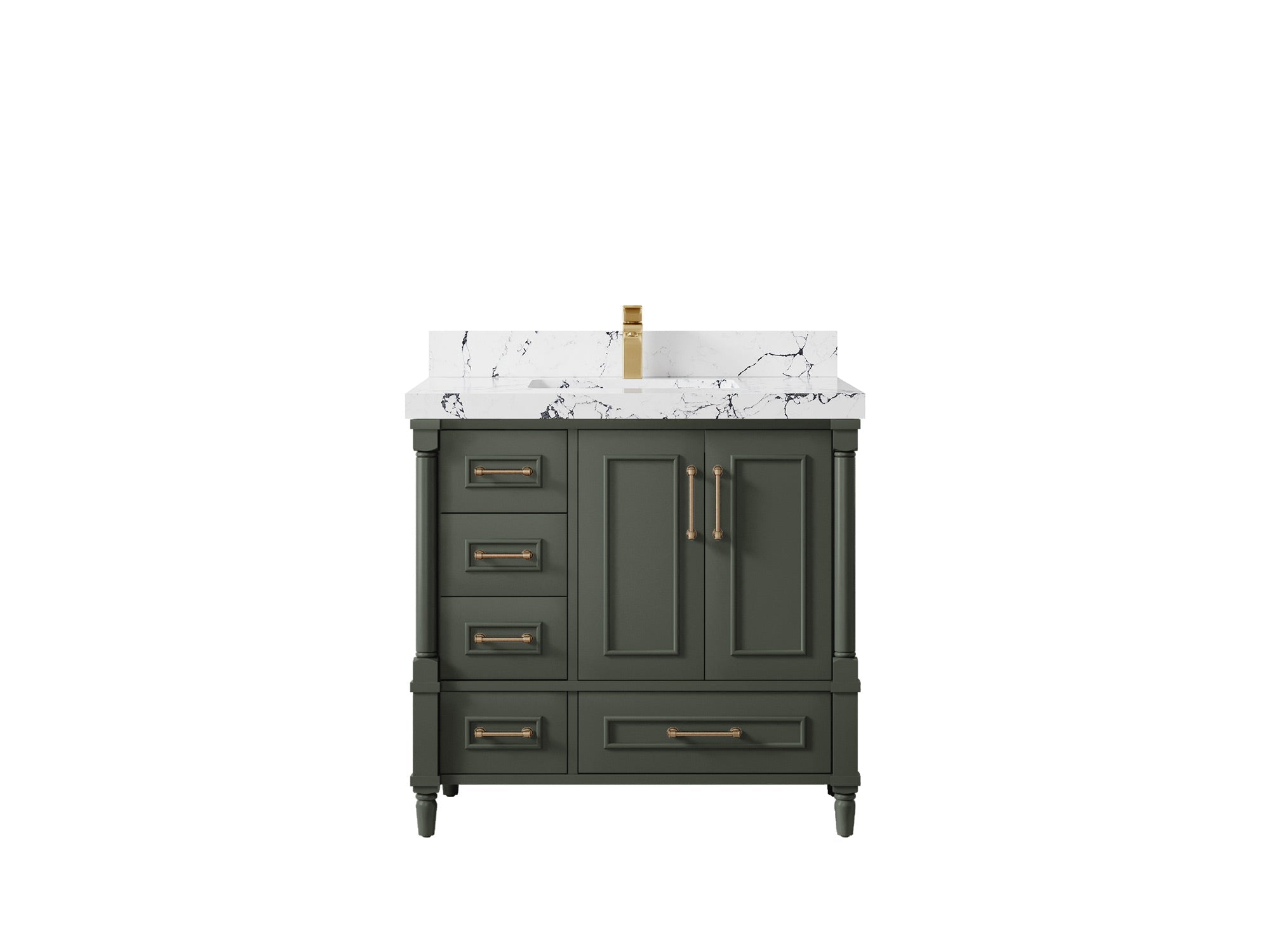 Aberdeen 36 in. W x 22 in. D Center Sink Bathroom vanity - Willow Bath and Vanity