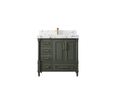 Aberdeen 36 in. W x 22 in. D Center Sink Bathroom Vanity - photo 38