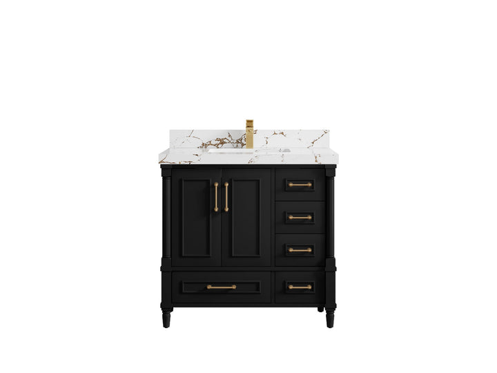 Aberdeen 36 in. W x 22 in. D Center Sink Bathroom Vanity - photo 38