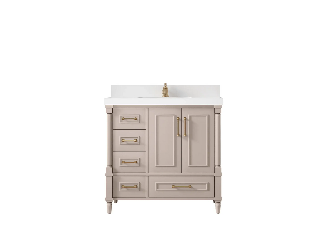 Aberdeen 36 in. W x 22 in. D Center Sink Bathroom Vanity - Willow Bath and Vanity