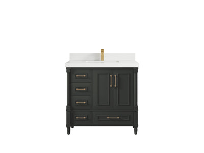 Aberdeen 36 in. W x 22 in. D Center Sink Bathroom Vanity - Willow Bath and Vanity