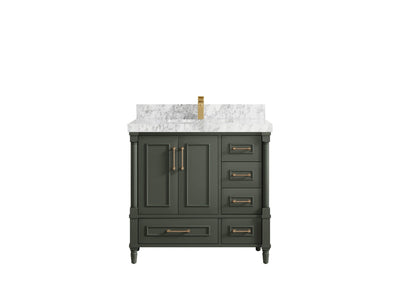Aberdeen 36 in. W x 22 in. D Center Sink Bathroom Vanity - Willow Bath and Vanity
