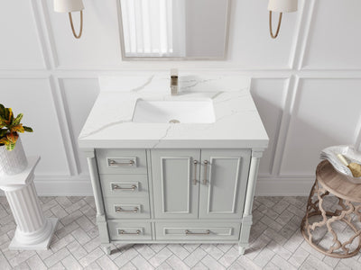 Aberdeen 36 in. W x 22 in. D Center Sink Bathroom Vanity - Willow Bath and Vanity
