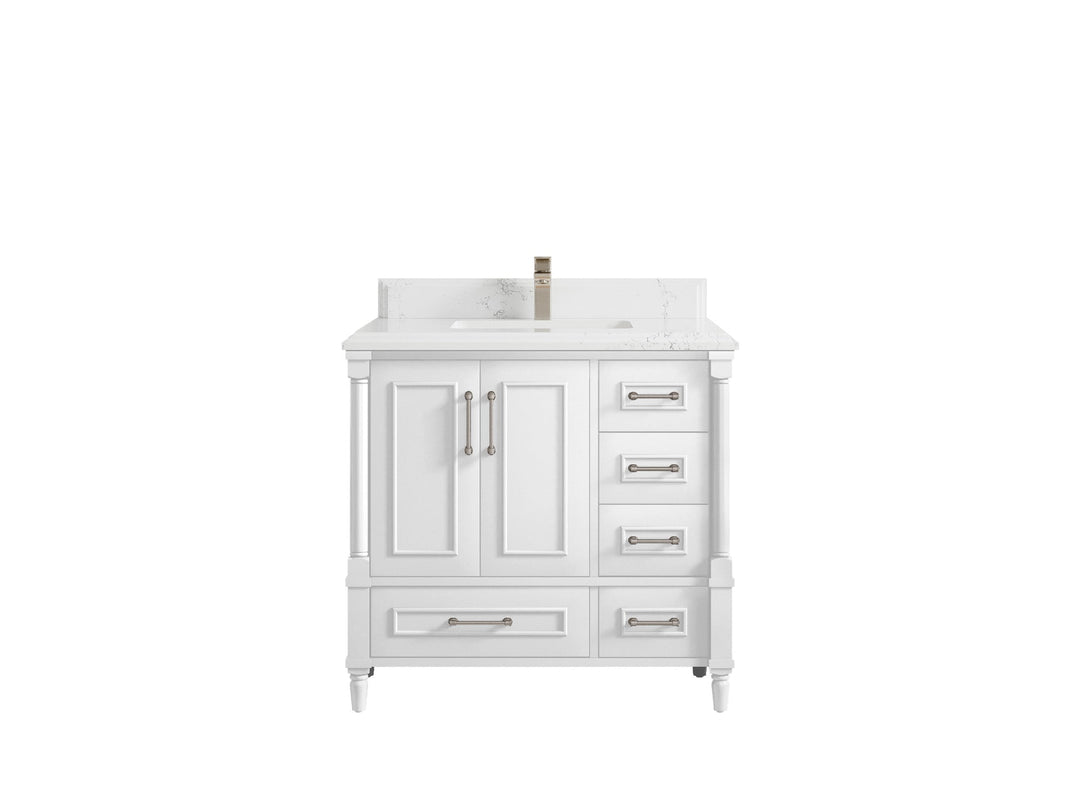 Aberdeen 36 in. W x 22 in. D Center Sink Bathroom Vanity - Willow Bath and Vanity