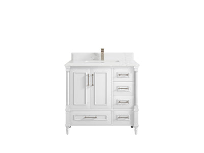 Aberdeen 36 in. W x 22 in. D Center Sink Bathroom Vanity - Willow Bath and Vanity