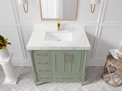 Aberdeen 36 in. W x 22 in. D Center Sink Bathroom Vanity - Willow Bath and Vanity
