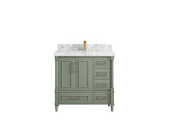 Aberdeen 36 in. W x 22 in. D Center Sink Bathroom Vanity - photo 16