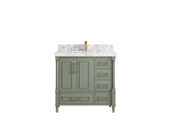 Aberdeen 36 in. W x 22 in. D Center Sink Bathroom Vanity - photo 16