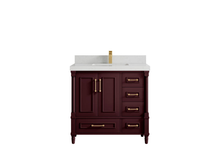 Aberdeen 36 in. W x 22 in. D Center Sink Bathroom Vanity - photo 12