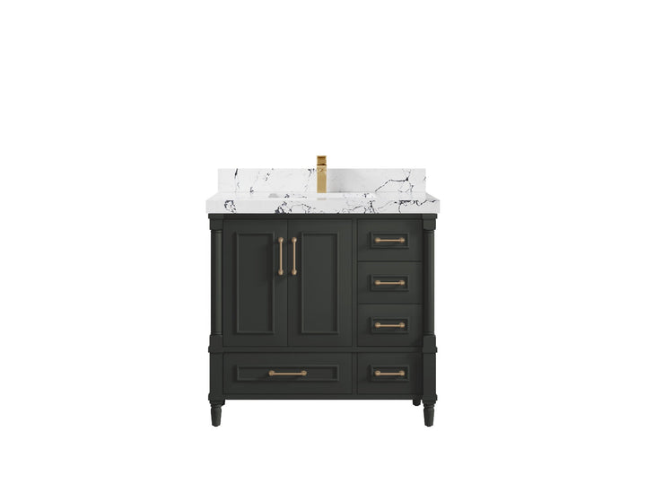 Aberdeen 36 in. W x 22 in. D Center Sink Bathroom Vanity - photo 24