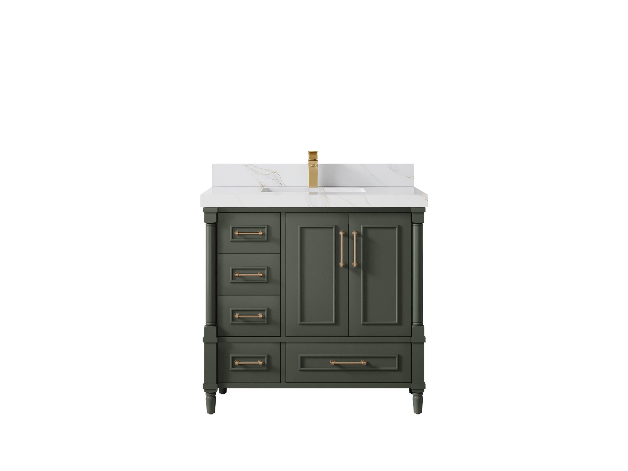 Aberdeen 36 in. W x 22 in. D Center Sink Bathroom vanity - Willow Bath and Vanity
