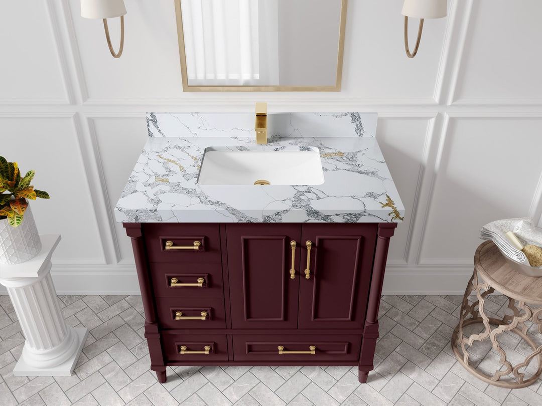 Aberdeen 36 in. W x 22 in. D Center Sink Bathroom Vanity - Willow Bath and Vanity