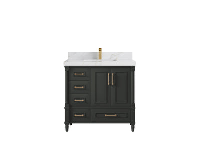 Aberdeen 36 in. W x 22 in. D Center Sink Bathroom Vanity - Willow Bath and Vanity