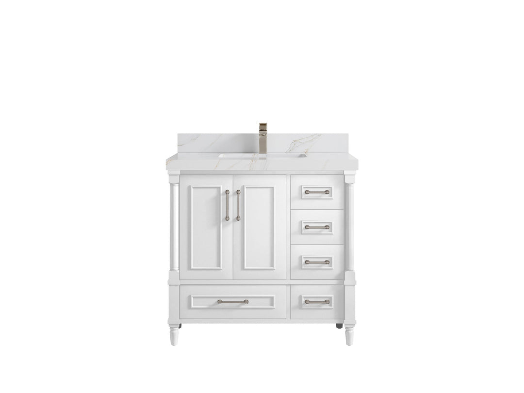 Aberdeen 36 in. W x 22 in. D Center Sink Bathroom Vanity - Willow Bath and Vanity