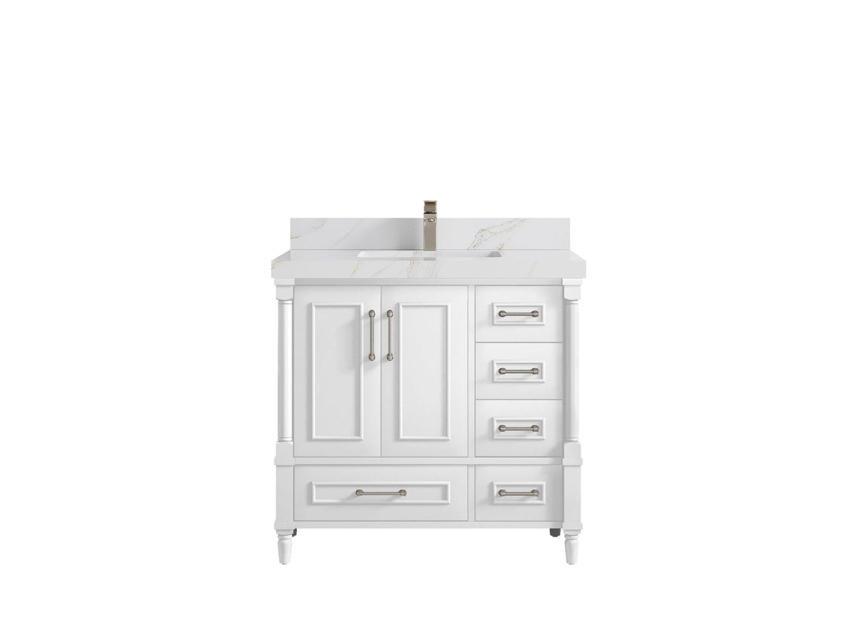 Aberdeen 36 in. W x 22 in. D Center Sink Bathroom Vanity - Willow Bath and Vanity
