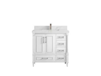 Aberdeen 36 in. W x 22 in. D Center Sink Bathroom Vanity - Willow Bath and Vanity