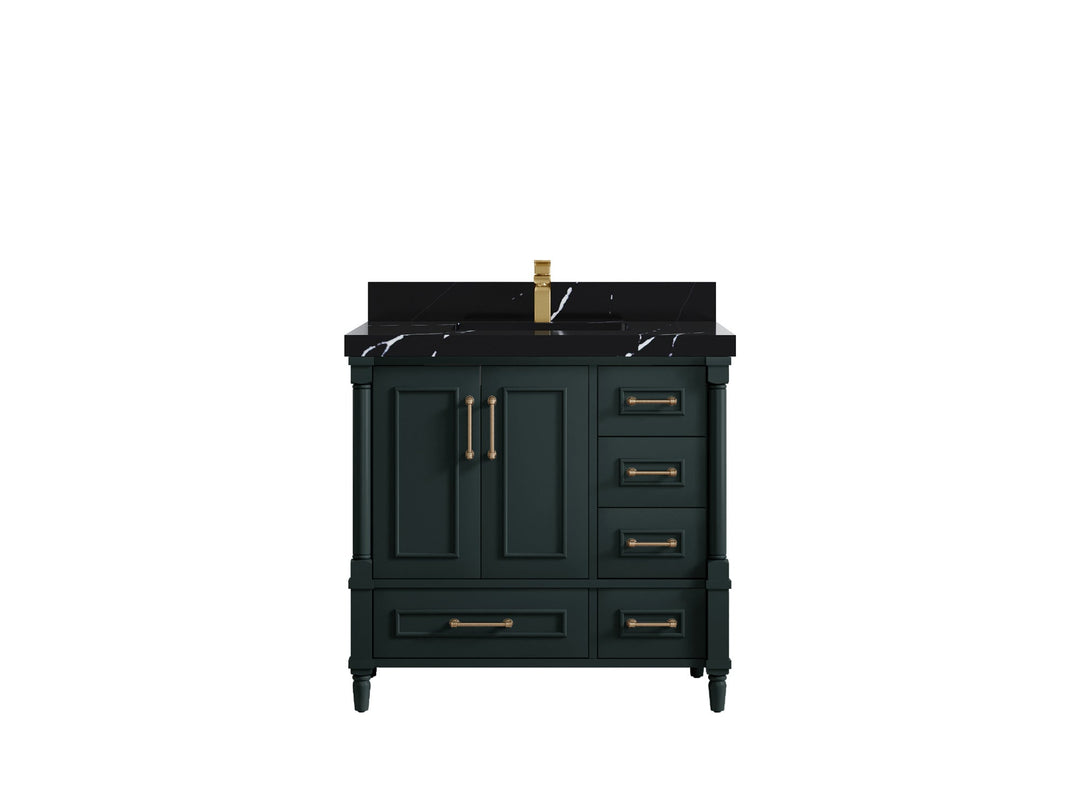 Aberdeen 36 in. W x 22 in. D Center Sink Bathroom Vanity - Willow Bath and Vanity