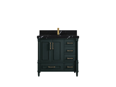 Aberdeen 36 in. W x 22 in. D Center Sink Bathroom Vanity - Willow Bath and Vanity
