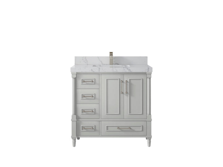 Aberdeen 36 in. W x 22 in. D Center Sink Bathroom Vanity - photo 40